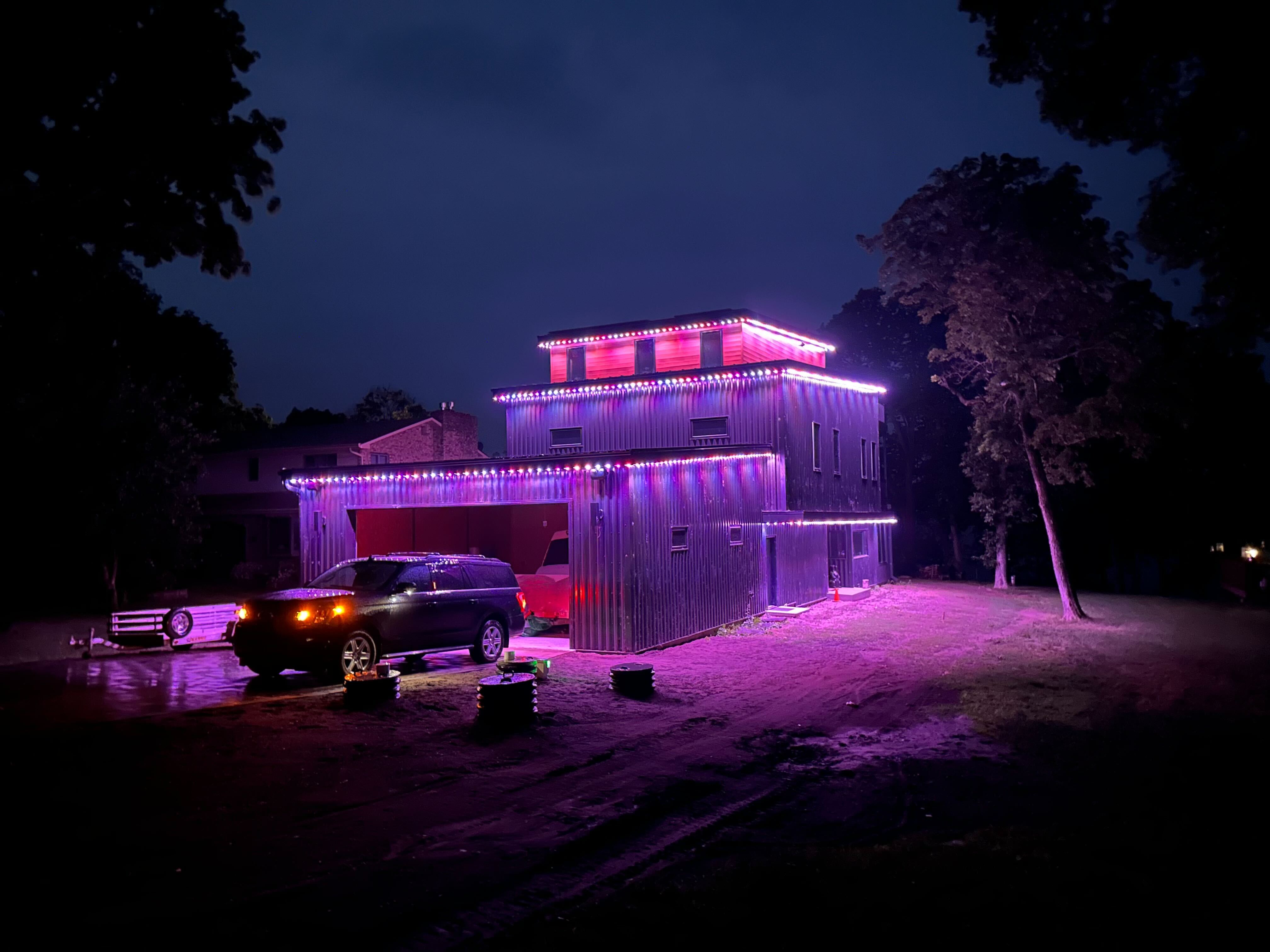 Gemstone Lighting on commercial building